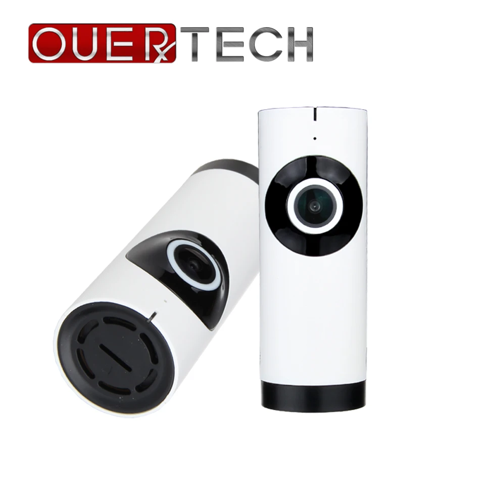

OUERTECH 180 View angle Two way audio Night vision 720P Smart IP Camera support Cloud storage remote access 64g app V380