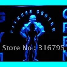I321 тренажерный зал фитнес-центра открытый центр LED неоновый свет Вход на/выключения 20+ цвета 5 размеров