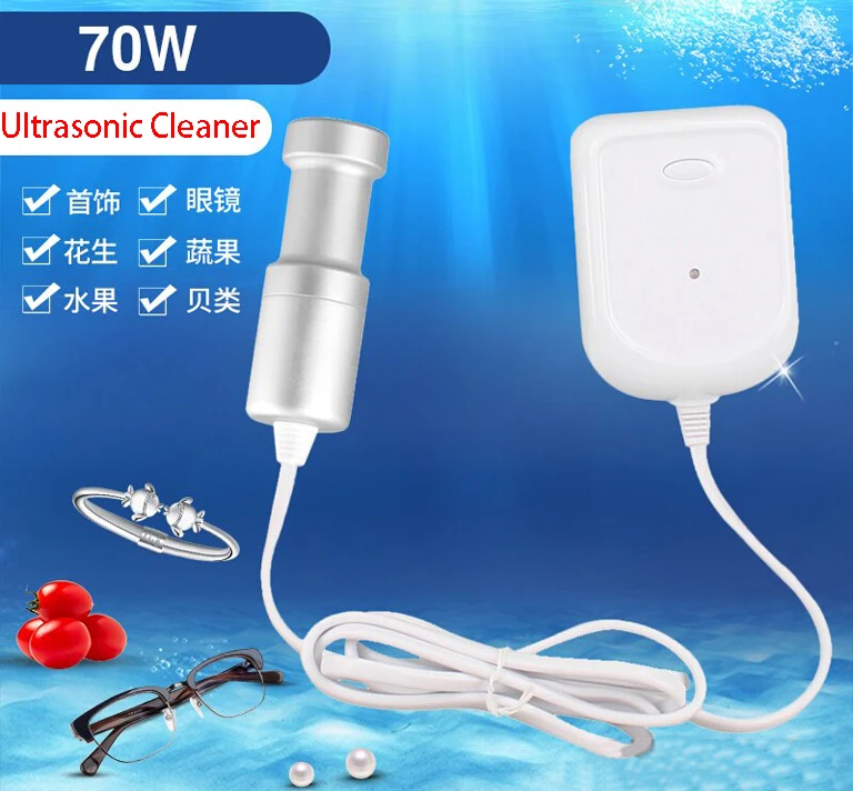

Household Portable Ultrasonic Cleaner Figurines CD Tableware Fruits Watch Baby Bottle Razors Jewelry for Travel Washer