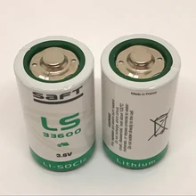 2 шт./лот Франция SAFT LS33600 D 3,6 V литиевая батарея неперезаряжаемая(LS33600) батареи для ПЛК-устройств LS 33600