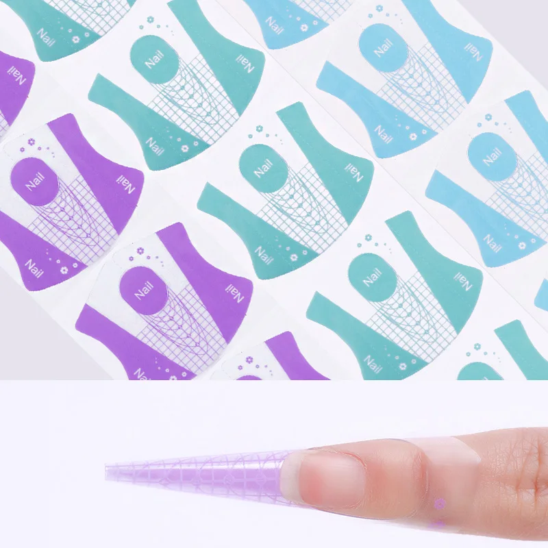 

3 Candy Nail Colors Set Adhesive Nail Form for Builder UV Gel Nail Tips Extension Manicure Nail Art Tool