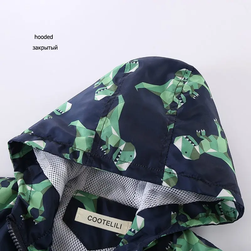 COOTELILI 80-120cm Kawaii Dinosaur Baby girls Clothes Fall Hoooded Kids Boys Jacket Breathable Children Outerwear & Coats (8)