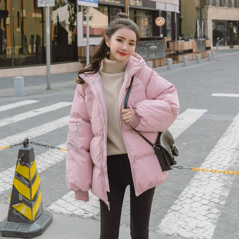Winter Jacket Women Coat Parka BF Style Warm Thicken Down Cotton Jacket Outerwear Loose Winter Coat Women Short Jacket Coat Q903