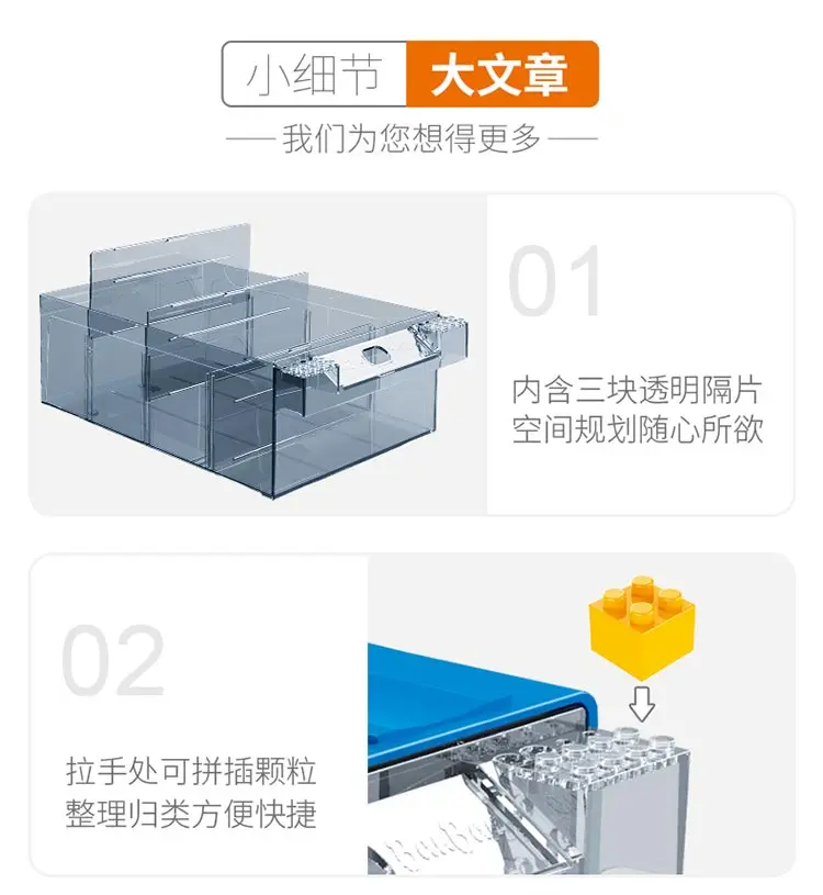 BanBao коробка для хранения Контейнер Коробка Чехол с разделителем для строительных блоков коллекция 27,5*17,5*10 см коробка для хранения для блоков пластик