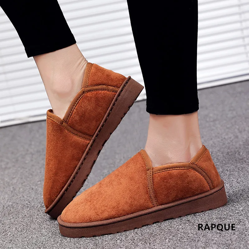 

Big size Women flats Lovers indoor shoes men Winter Warm Fur flock Soft Couples Home shoes House light Comfortable 35-45