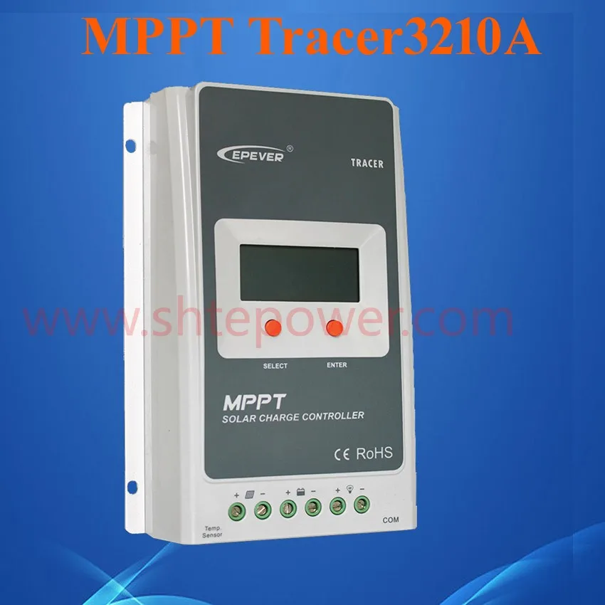 ce and rohs max pv input 100v tracer 3210A 12v 30a mppt solar charge