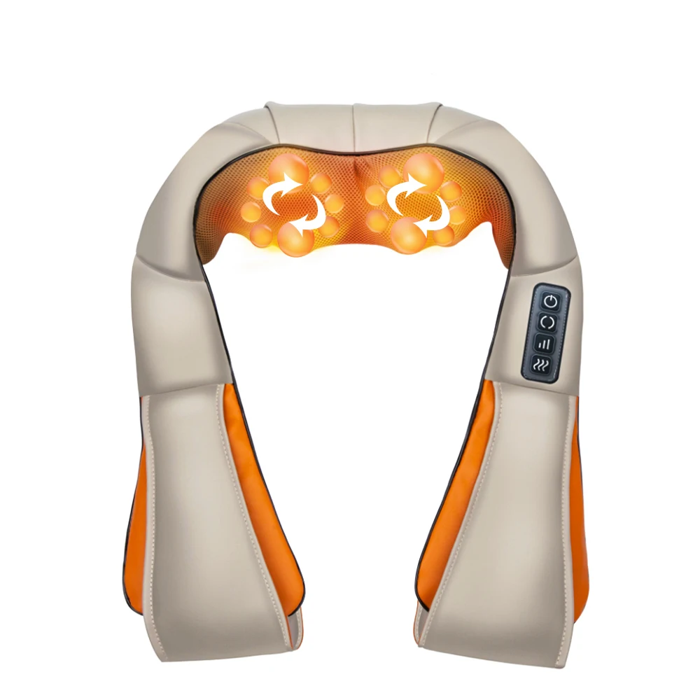 

U Shape Electric Infrared Heating Kneading Neck Massage Device Back Legs Body Shiatsu Massage Car Home Use Full Body Massager