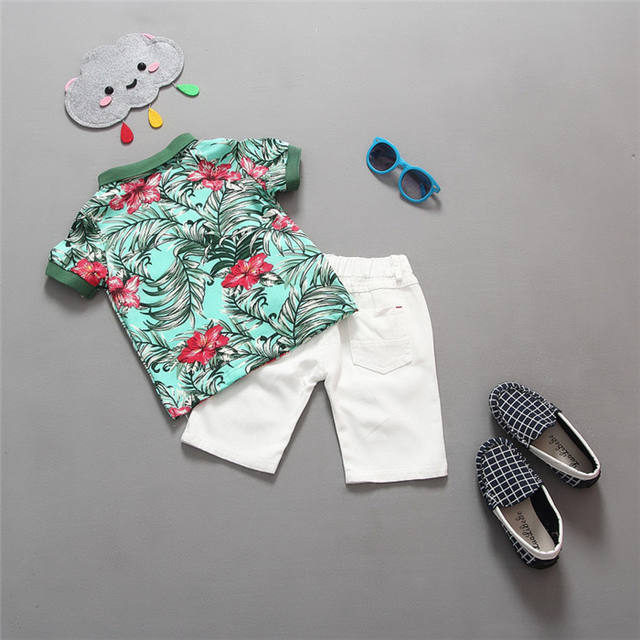 Hot sale! 2019 Summer style Children clothing sets Baby boys girls t shirts+shorts pants sports suit kids clothes