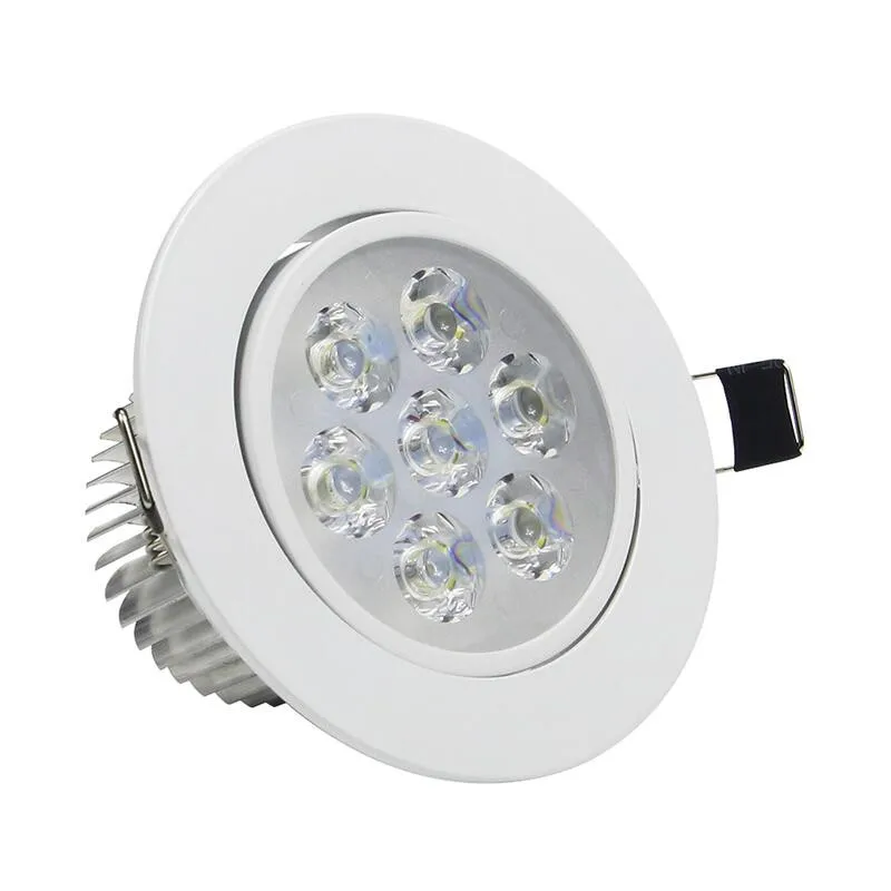 

High-power Dimmable Ceiling Downlight 3W 4W 5W 7W Led Recessed Downlight AC220V Indoor Lighting Downlight With LED Driver
