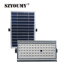 SZYOUMY Новое поступление Горячая 1500lm 65 светодиодов Солнечный прожектор с зарядом от высокочувствительного микроволнового датчика с пультом дистанционного управления прожектор
