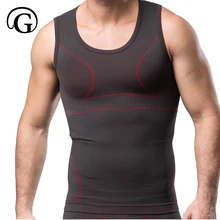 Бамбуковый корсет для коррекции фигуры PRAYGER, утягивающий корсет для мужчин, облегающая футболка для похудения, компрессионные майки для бодибилдинга