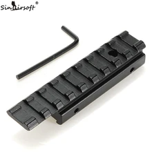 New CNC machining Dovetail Weaver Picatinny Rail Adapter 11mm to 20mm Tactical Scope Extend Mount