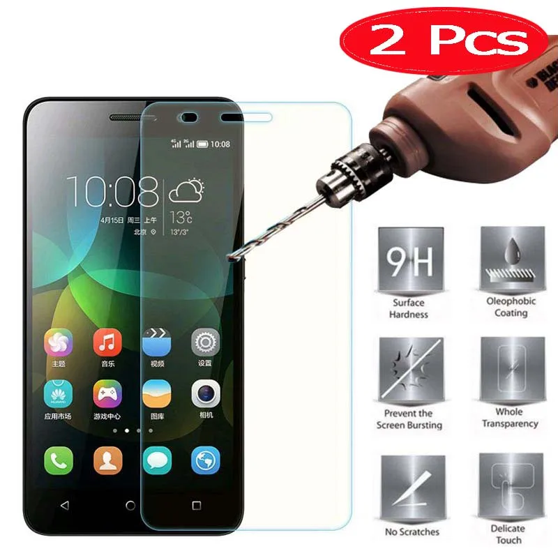 

2 Pieces HOPELF Tempered Glass for Huawei Honor 4C Screen Protector Phone Film for Huawei Honor 4C Tempered Glass