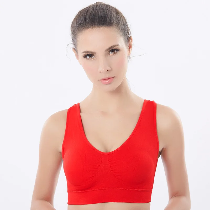 

High Stretch Breathable Sports Bra Top Fitness Women Padded Sport Bra For Running Yoga Gym Seamless Crop Bra Gradient