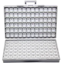 AideTek SMD 0805 комбо комплект резисторов 96x100+ конденсаторы 48x50 пластиковые части коробки этикетки RC0805