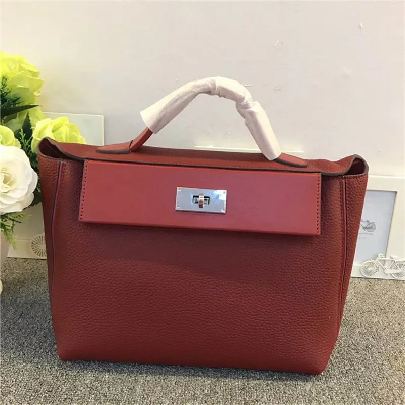 

2019 New arrival Genuine Leather Women's Handbag Summer Fashion Shoulder bag Elegant Crossbody bag Large capacity