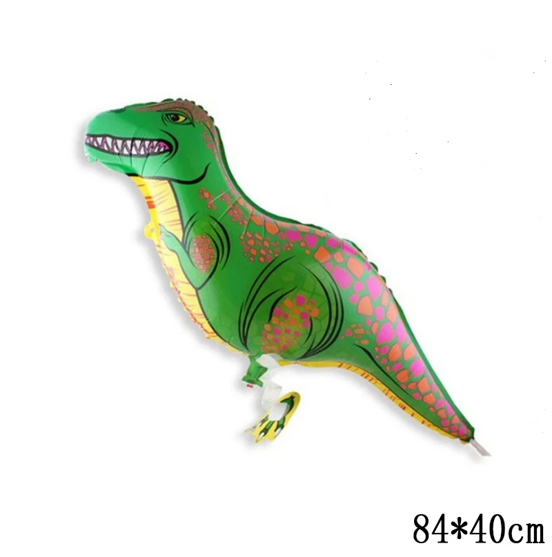 1pcs walk balloon 10 шт./лот 12 дюймов динозавры День рождения воздушные шары динозавры джунгли дикие животные вечерние латексные шары Дети День рождения воздушный шар Юрского периода - Цвет: 1pcs walk balloon