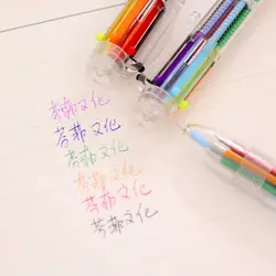 1 шт Новый 6 цветов прозрачный мульти Цвет творческий декоративный шар шариковая ручка Канцтовары офисный школьный ручка E0428
