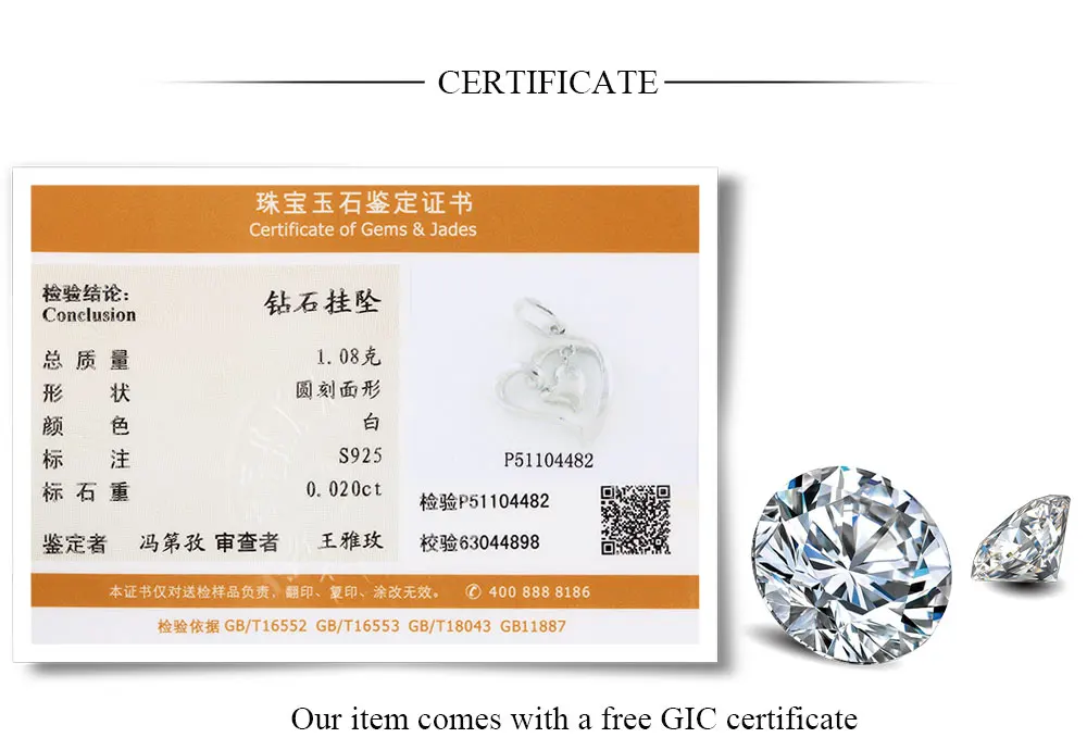 silver diamond pendants CAP03749SA-1 (20)