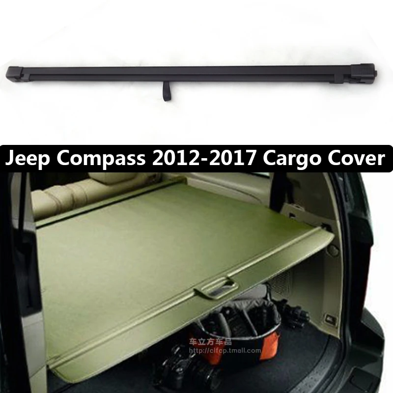 For Jeep Compass 2011 2017 Rear Cargo privacy Cover Trunk Screen