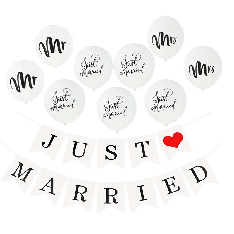 

20pc Pink Latex Team Bride Balloon Banner Mr or Miss Balloons Wedding Decoration Bachelorette Event Bridal Shower Baloons