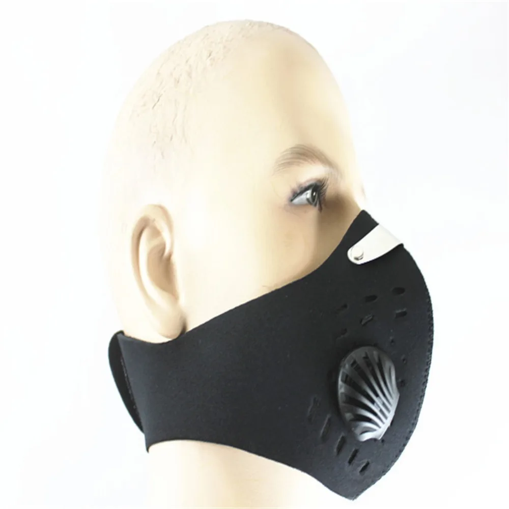 Dust Mask Neoprene Smog Fog Motorbike Riding Face Mouth Custom Air Filter Anti Odor Smoke Dust Mask Anti-dust Safety Breath Mask