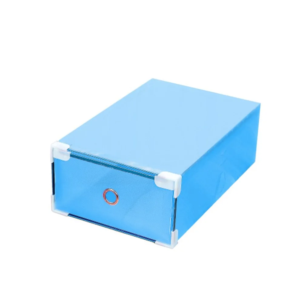 6 цветов пластиковая коробка для хранения обуви чехол для ящика конфетного цвета Органайзер экономит место коробка для обуви 310*200*110 мм
