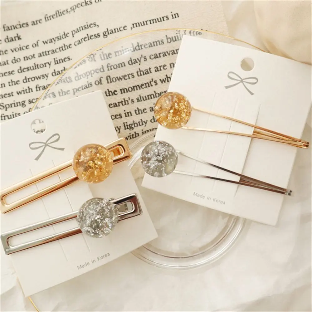 

1PC New Women Girls Metal Hollow hairpins Water Drop Rectangle Hair Clips Tin Foil Sequins Hairpins Barrettes Hair Accessories