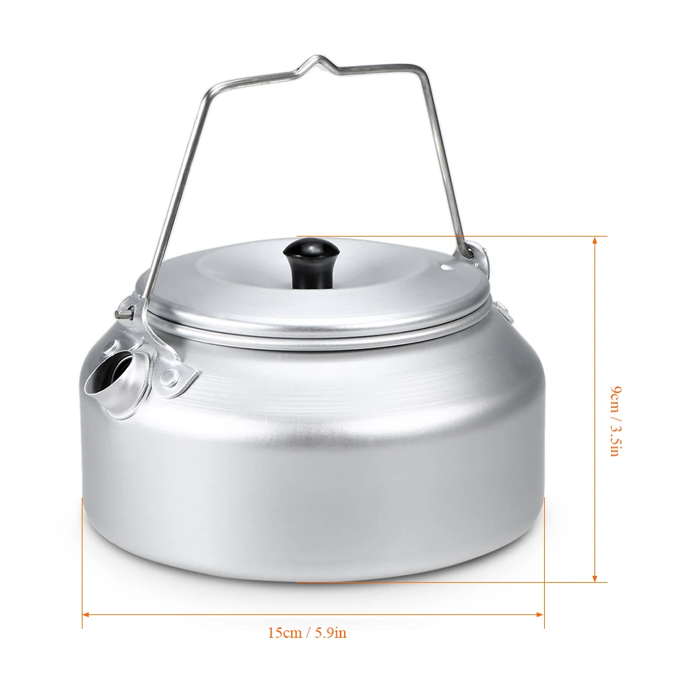 Чайник Портативный Сверхлегкий Алюминиевый походный чайник для воды открытый кофейник чайник для дома походов и пикника уличная посуда
