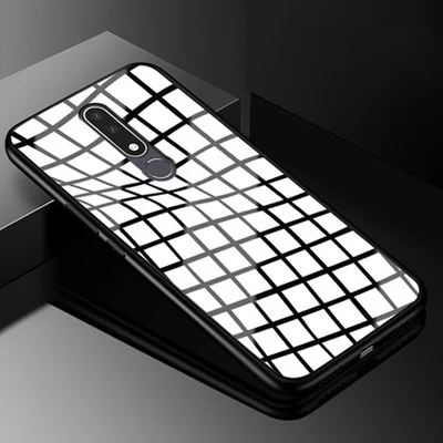 Для Nokia 3,1 Plus чехол роскошное закаленное стекло+ чехол с мягкими краями стекло 6,0 ''для Nokia 3,1 Plus чехол Nokia3.1Plus чехол s shell - Цвет: A4