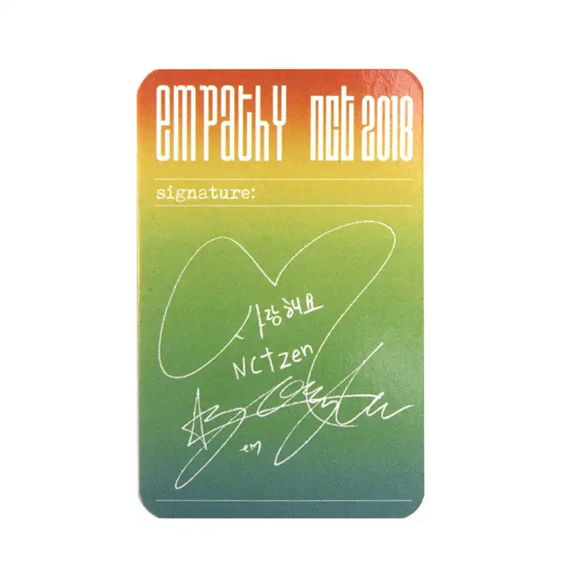2018 Empathy Paper New Arrival Popular Multi Color Version Nct 127 Poster Card Autograph Photocard Self Made Photo Cards Stationery Set Aliexpress