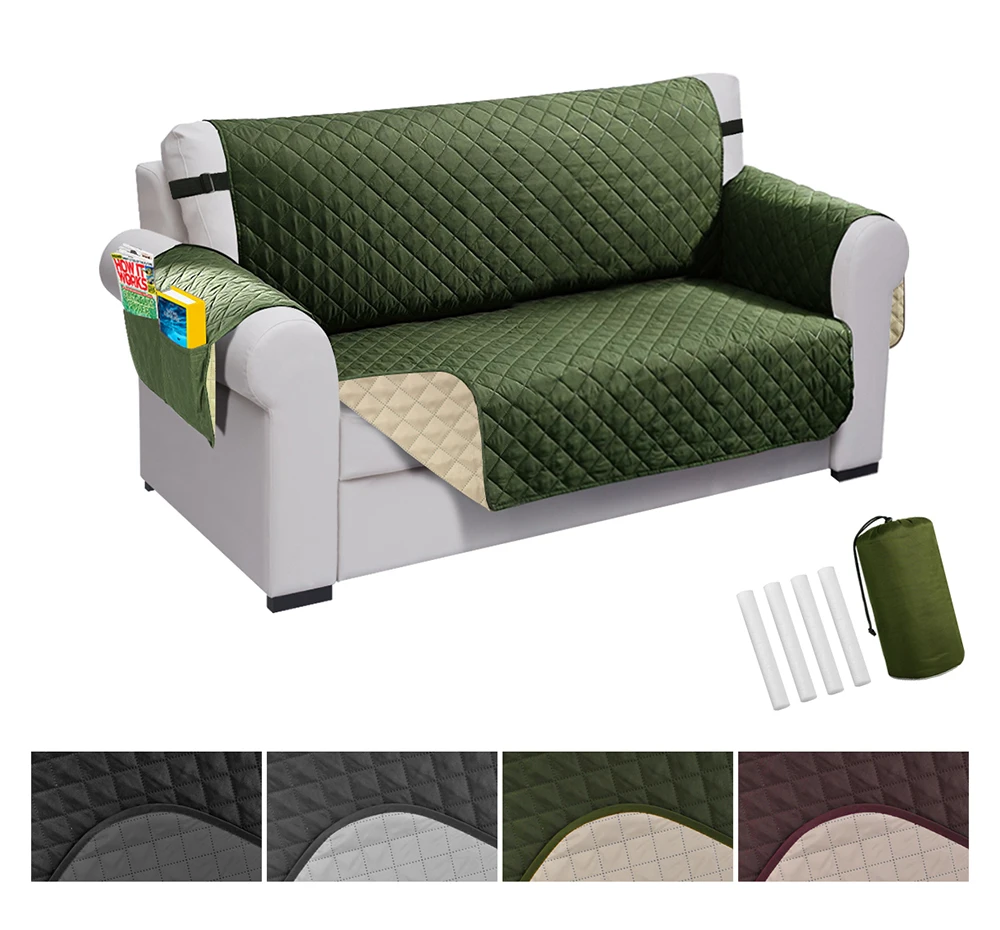 Details about   Modern Quilted Sofa Cover Couch Cushion Kids Pet Slipcover Furniture Protector 