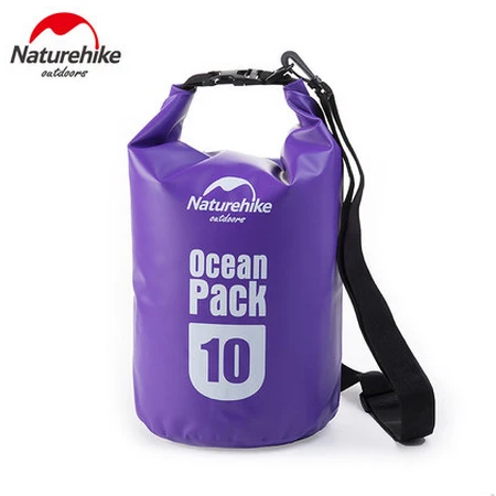 Naturehike открытый водонепроницаемый спортивные сумки 5L/10L 500D океан водонепроницаемая сумка FS15M005-J FS15M010-J - Цвет: purple 10L