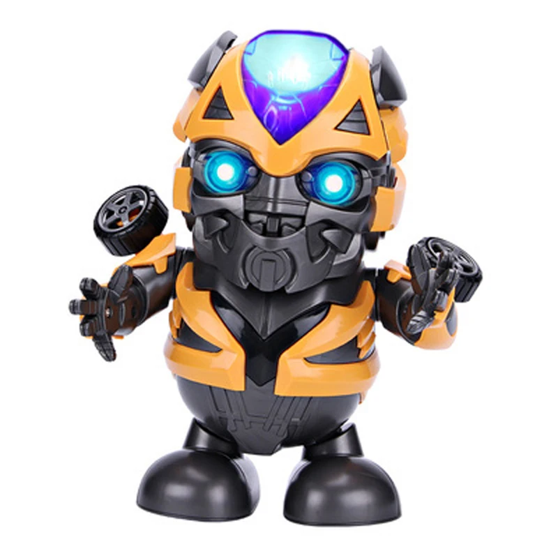 Новинка 2019, музыкальный робот, танцующий bumblebee, Человек-паук, танцующий робот, Детский Электрический музыкальный подарок, возраст от 3 до 12