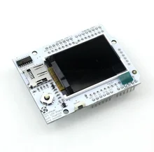 5pcs/lot Smart Electronics for arduino Full color Duinopeak 1.8 inch TFT LCD extension plate W/MICROSD AND JOYSTICK