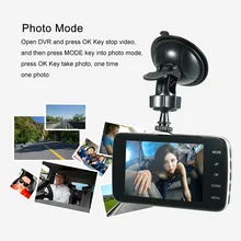 KKmoon 3.6″ Dual Lens Car DVR Dash Cam Camera Camcorder Vehicle Location / LED Night Vision / Motion Detection / Loop Recording
