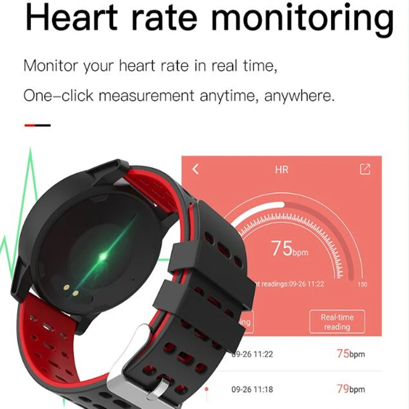 Bluetooth Smart Watch men and women passometer call/message reminder Smartwatch for Android and IOS waterproof ip67 sports step