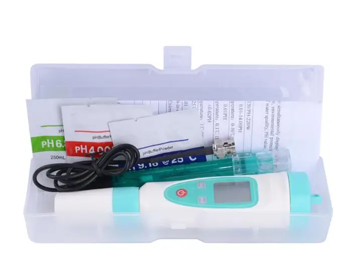 Yieryi ph метр ph-20/ph-220/ph-20w/ph-220w ph тестер Портативный 0-14 pH Ручка Тип прецизионный инструмент с 3 шт. ph буфера мощности - Цвет: ph-220w