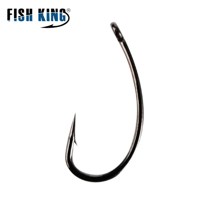 

10pcs High Carbon Steel Matte Black Europe Carp Hook 1 2 4 6 8 10# Barbed Single Carp Fishing Hooks Freshwater