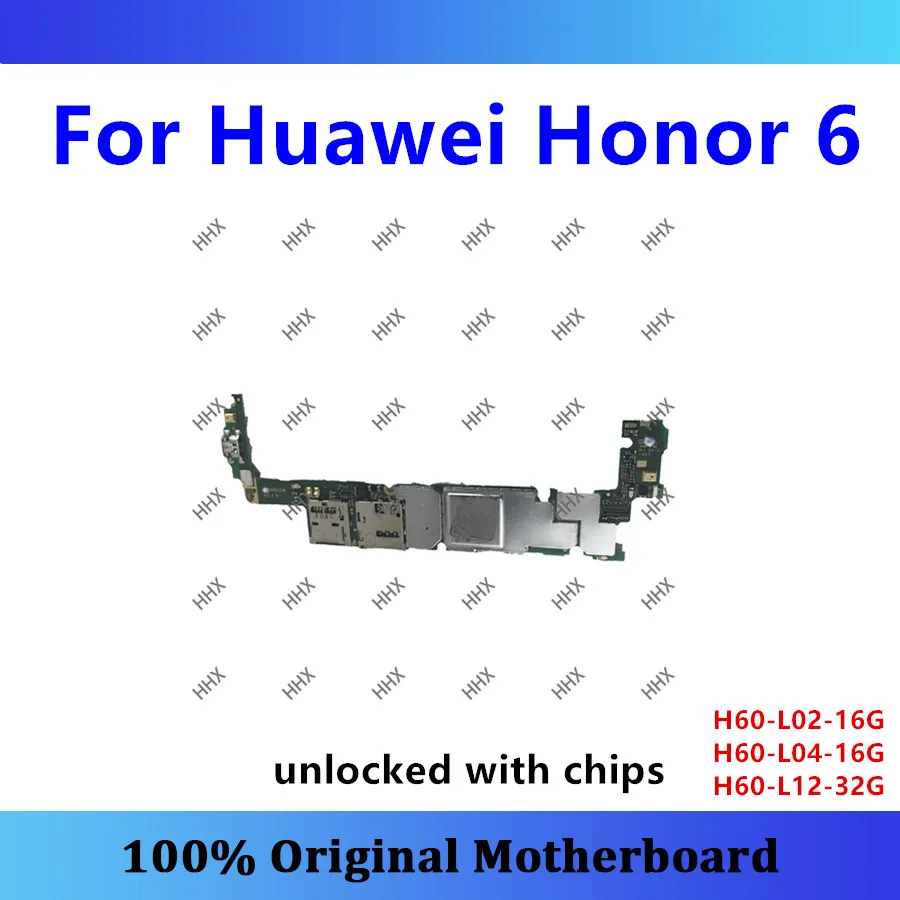 

Original for Huawei Honor 6 motherboard H60-L02-16G H60-L04-16G H60-L12-32G unlocked tested mainboard for honor 6 logic board