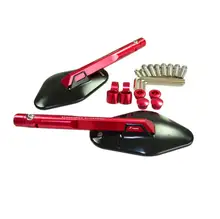 Alumínio UNIVERSAL CNC da motocicleta rearview espelho Lateral Para HONDA R1 R6 FZ6 GSXR600 750 1000 NINJA250 Z750 Z800