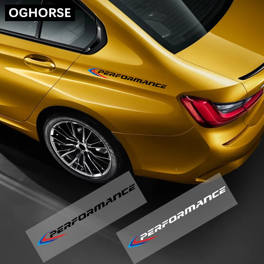 

2 Pcs Performance Vinyl Side Rear Fender Sticker Tail Body Decal For BMW E46 E39 E90 E87 F30 F34 F10 X5 E70 F15 X6 F16 E60 G20