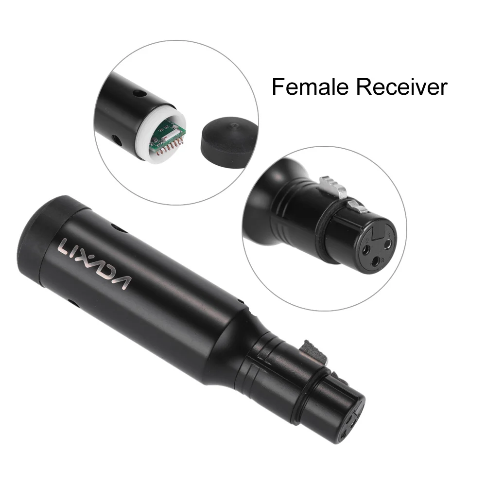 

Newest Rechargeable 2.4G ISM DMX512 Wireless 3 Pins AU/EU/UK/US Plug Female Receiver for Stage PAR Light 126 channels