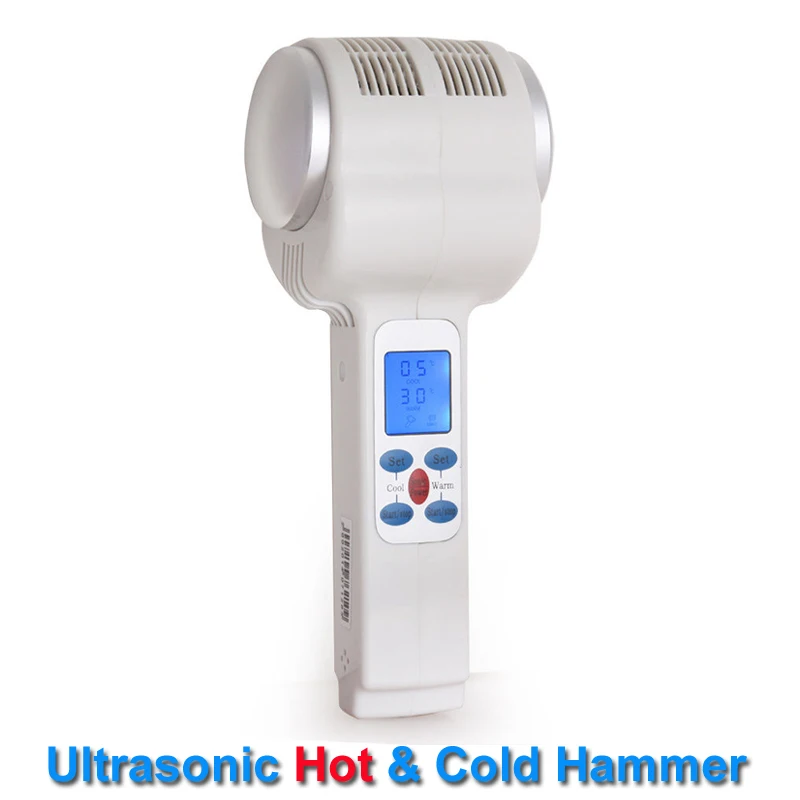 

Ultrasonic Hot Cold Hammer Wrinkle Acne Removal Cryotherapy Face Tighten Lifting Ultrasound Facial Massager Beauty Spa Salon