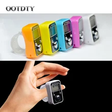 OOTDTY 5 цифр ЖК-экран дисплей Цифровой Гольф Спорт палец ручной кольцо счетчика счета w/часы время dorp OOTDTY 5 цифр ЖК-экран дисплей Цифровой Гольф Спорт палец ручной кольцо счетчика счета w/часы время dorp