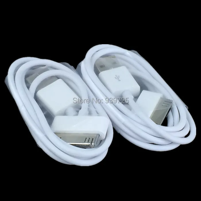 200pcs 1M White color usb cable Accessory Bundles for mobile phone 4 4g