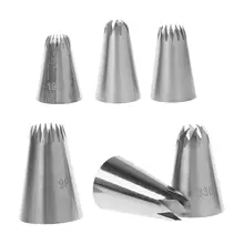 6 шт./компл. Торт украшая трубопроводов Обледенение Сопла крем калибровка Совет Комплект Нержавеющая сталь DIY выпечки