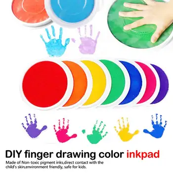 

Children's finger print mud table palm painting pigments printing table color hand-painted graffiti is environmentally friendly