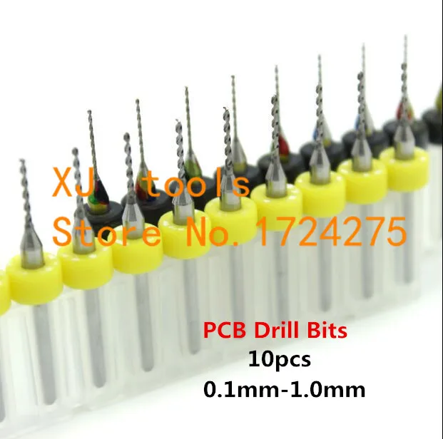 Free shipping 10pcs 0.1mm 1.0 mm PCB mini drill Bit tungsten steel