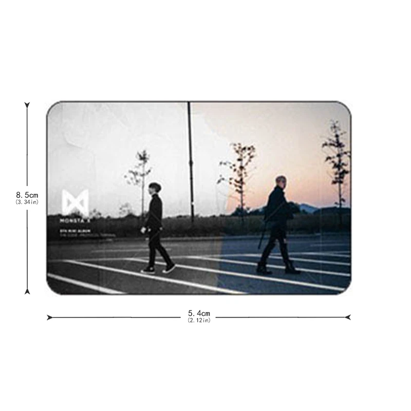 10 шт./компл. K pop MONSTA X Mini 6 го альбома липкие фото карты новые модные наклейки с